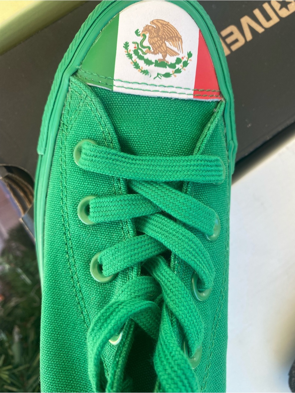 Converse Green Low-Top Canvas Sneaker